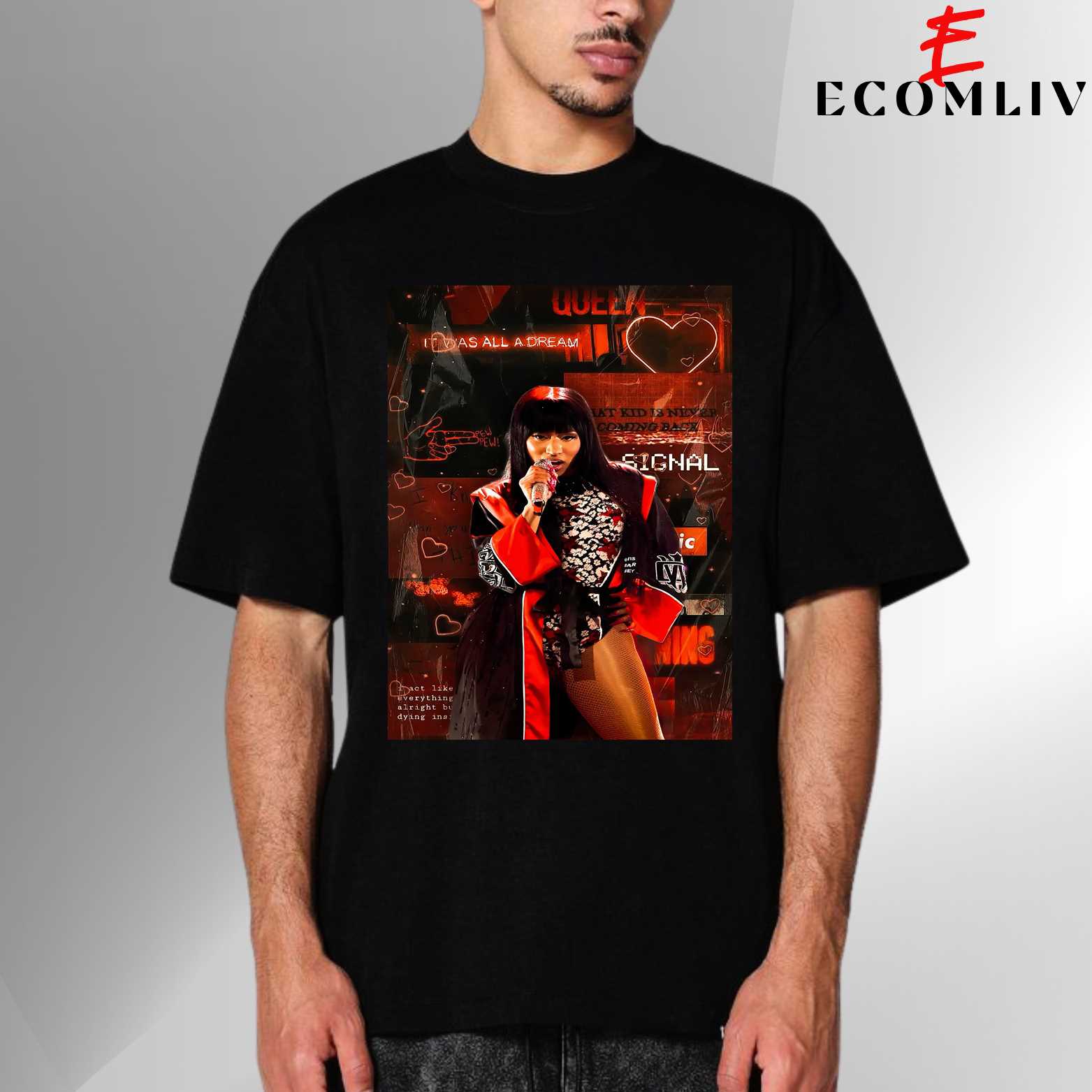 Nicki Minaj Retro Pop Art Tee, Vintage Rap Queen Unisex Shirt